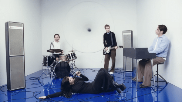 The band The Marías in their music video "Run Your Mouth"